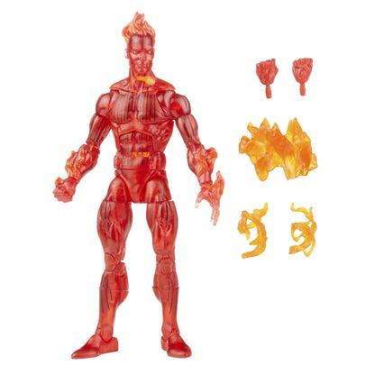 Marvel Legends Quarteto Fantástico Retro Onda O Coisa Mulher Invisível Sr. Fantástico Tocha Humana Homem Psico Boneco Articulado 6"