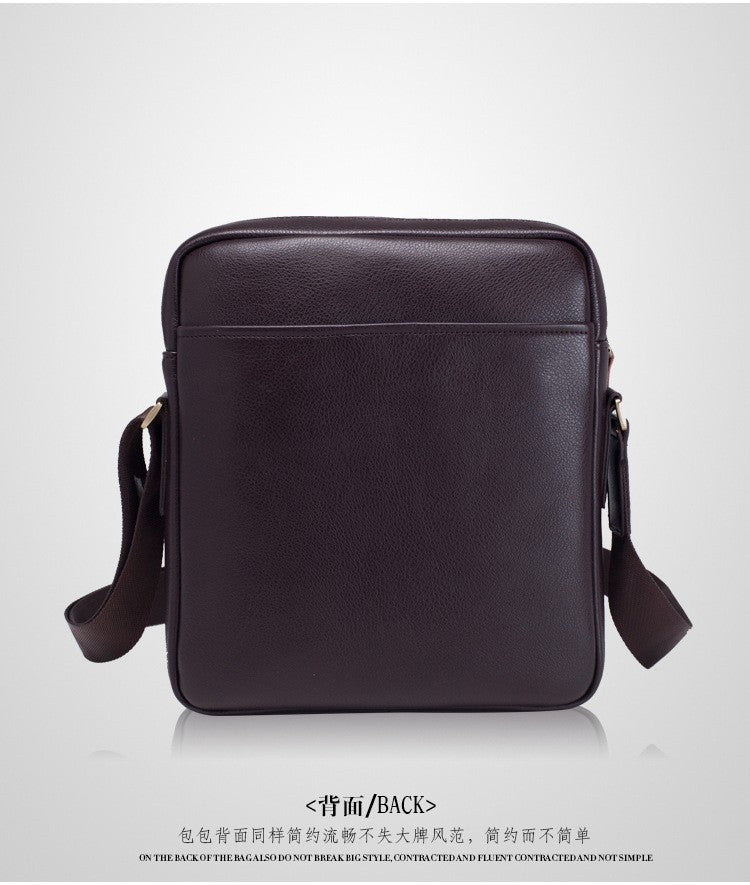 New Polo Men's Single Shoulder Bag Korean Style Business Casual Crossbody Bag Vertical Model for Men