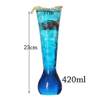 Copo Alto Criativo de Vidro Cristal Sem Chumbo Copo Collins para Bar para Água, Suco, Cerveja e Coquetel