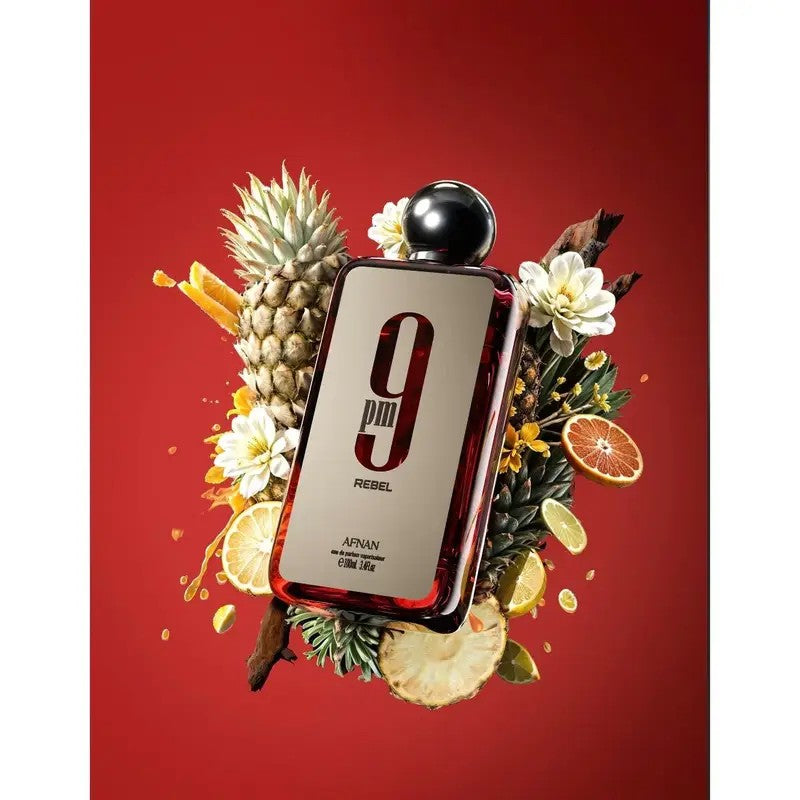 Afnan 9 PM For Men Eau De Parfum, 3.4 Fl. Oz Suitable for any occasion Pheromone men's cologne, long-lasting fragrance, Christma