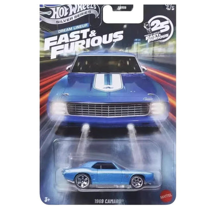 Hot Wheels Série Prata 2026Fast & Furious Dream Lineup Subaru Chevy Ford Camaro Nissan Carro de Liga Fundida em Escala 1:64 Presente Colecionável