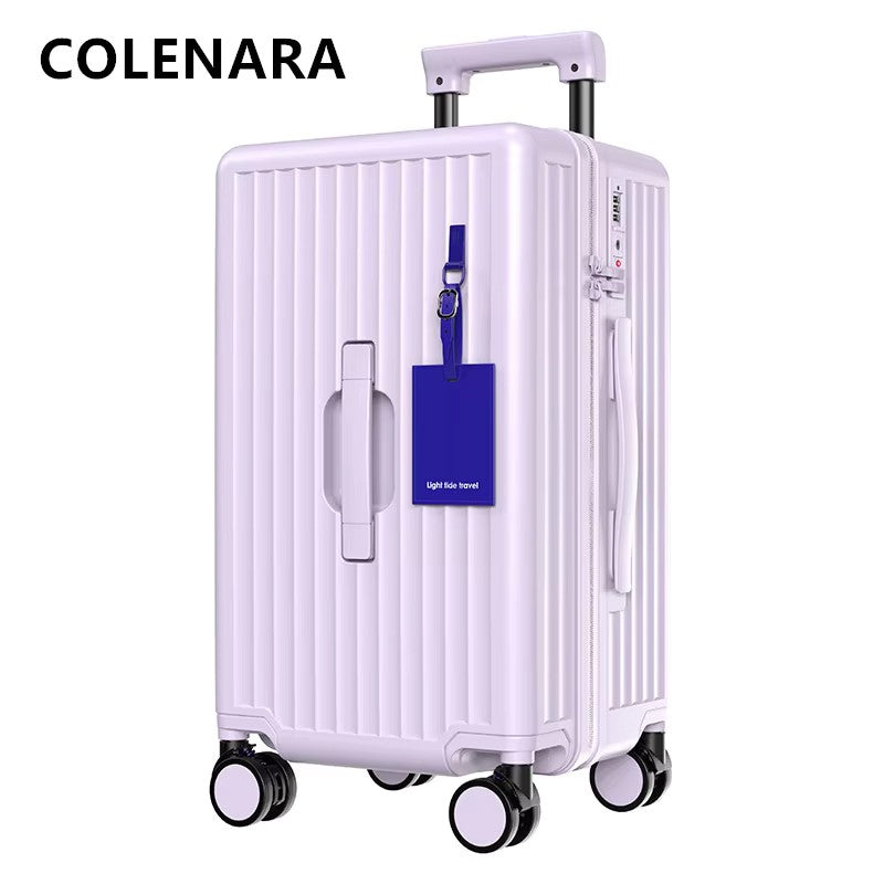 COLENARA Suitcases and Travel Bags 20"24"28 "large Capacity Luggage Case Women's Boarding Box Men's Universal Wheel Luggage