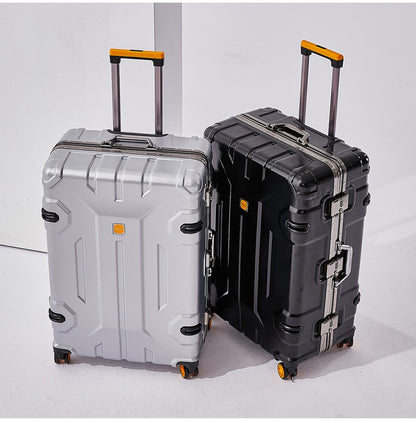 Large Capacity Aluminum Frame Luggage Suitcase with Wheels Travel Bag Durable And Wear-Resistant 20-28 Inch Rolling Suitcase