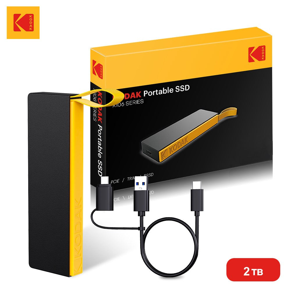 kodak SSD Externo 2tb 1tb 1000Mb/s 500Mb/s Disco SSD Externo Portátil 256gb Para Laptops Smartphone