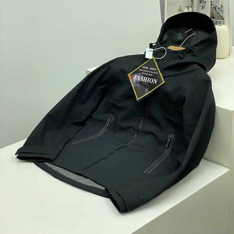 ARC Outdoor Fashion Casual Skiing Men's Sports Plus Fleece Soft Shell British Style Fishing Retro Seamless Adhesive Jacket