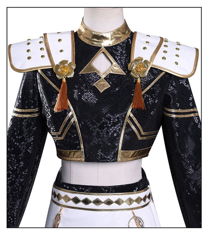 Black Golden Rumi Zoey Mira Cosplay Cosplay Costume Wig Women Suit Halloween Party Role Playing Outfit