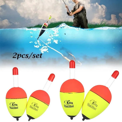 2/10pcs EVA Luminoso Pesca Noite Flutuante Luz Vara Espuma Plástica Bobber Mar Pesca em Rocha Chumbadas Flutuadores Acessórios de Pesca
