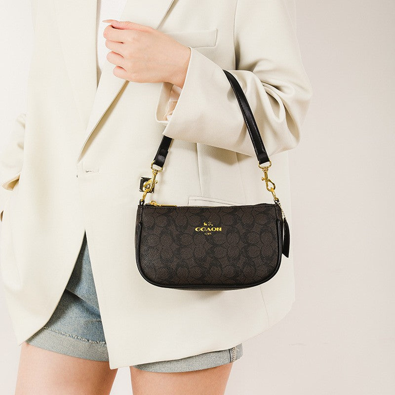 High-End Women's Underarm Shoulder Bag Classic Vintage Ladies Crossbody Handbag Elegant Designer Leather Messenger Bag For Women