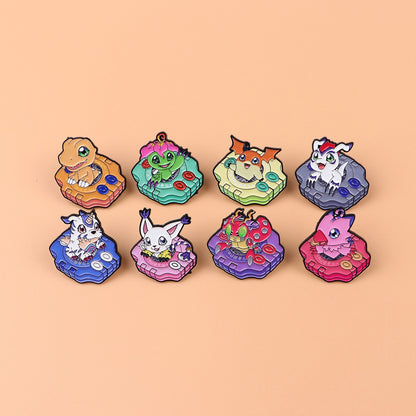 Anime Monster Enamel Pin Cartoon Badges on Backpack Brooches For Women Hat Lapel Pins Cosplay Accessories Toys Gifts