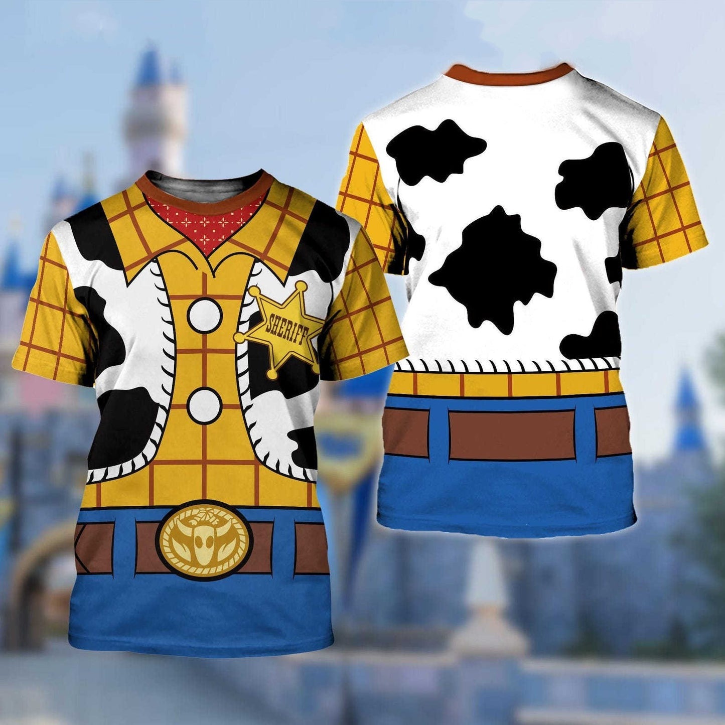 Disney Toy Story Woody Cosplay 3D Print T-shirt Men's Women's Casual Short Sleeve Tops Summer Fashion Cartoon Oversized T shirt