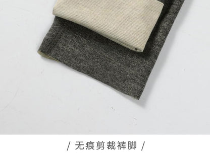 Seamless thermal underwear men's set V-neck thickened and fleece winter winter tight wool base long Johns