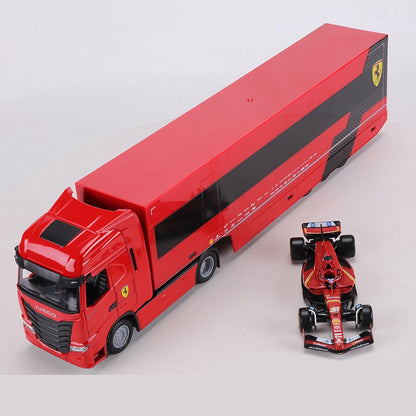 Burago 1:43 Ferrari SF24 #16 IVECO S-WAY 570 Carro Modelo em Liga