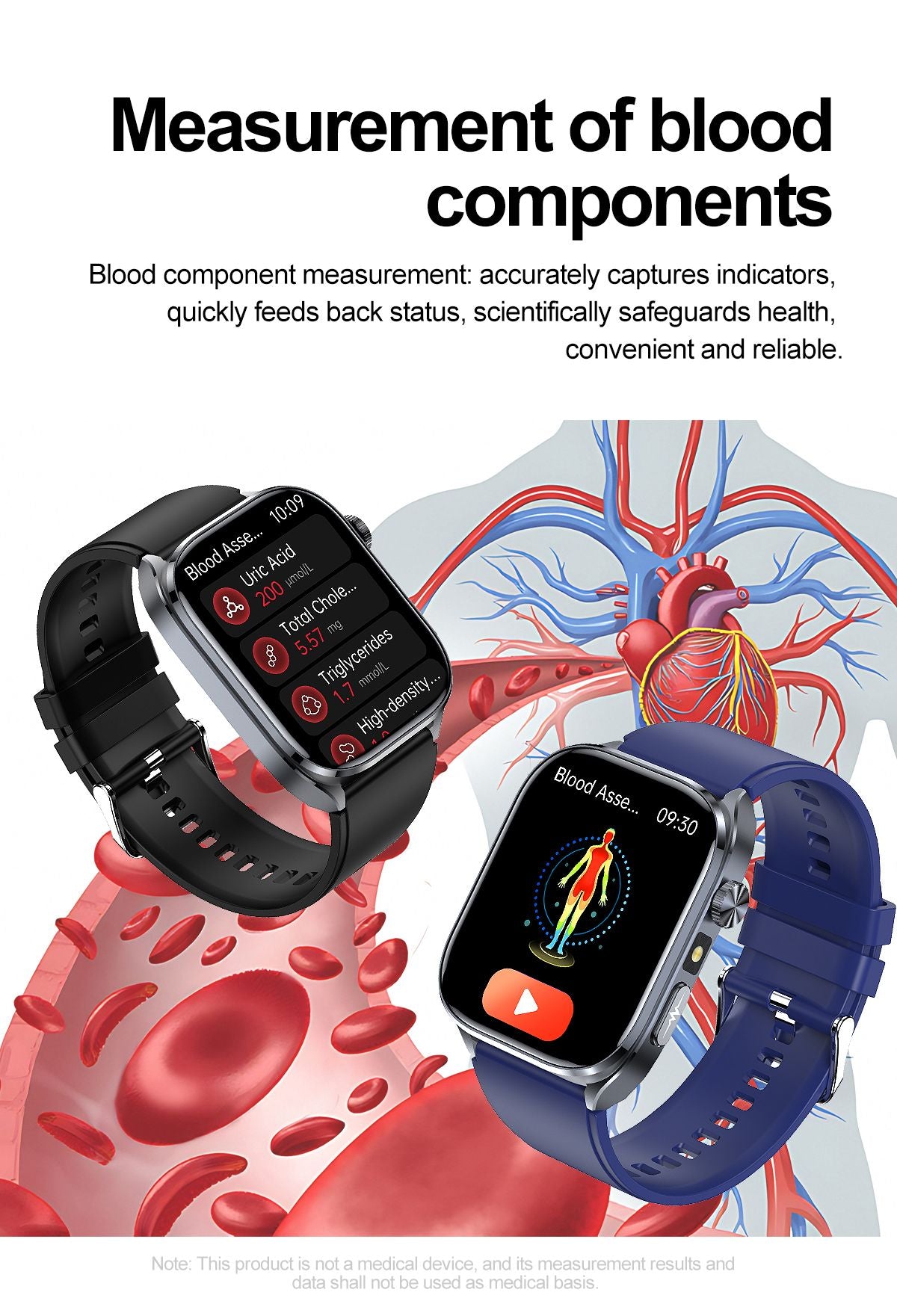 2025 Novo Smartwatch Masculino AI Diagosis ECG Saúde Pressão Arterial Lipídio Ácido Úrico AI-GPT Respostas Inteligentes Saúde Smartwatch Para Homens