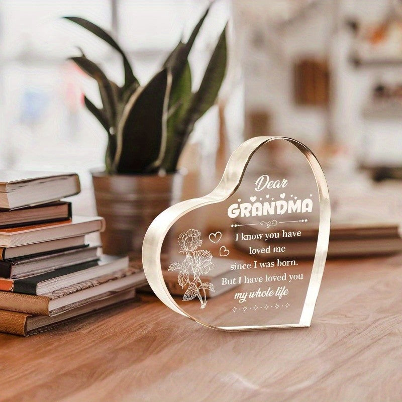 Grandma Heart Sign - Perfect Birthday & Christmas Gift from Grandchildren
