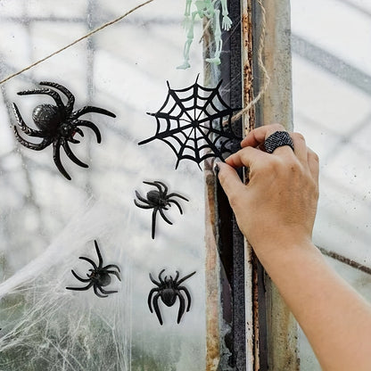 10pcs, Halloween Decorations, Prank, Small and Interesting Realistic Plastic Spider Prank Props,Christmas, Halloween Photo Props