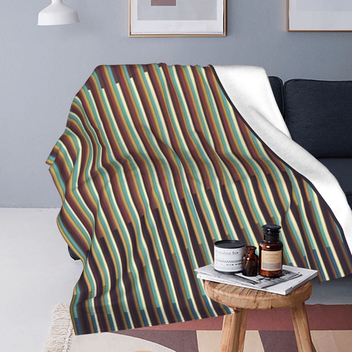 Carlos Cruz-Diez Blanket Soft Warm Flannel Throw Blanket Bedspread for Bed Living room Picnic Travel Home Couch