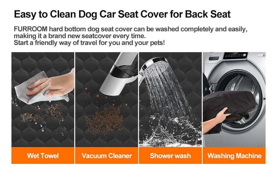 Acessórios de Viagem para Pets à Prova d'Água Assento Dobrável para Carro para Cachorros Cadeira de Carro para Pets Rede de Segurança Tapete de Porta-Malas Protetor de Banco Traseiro de Carro
