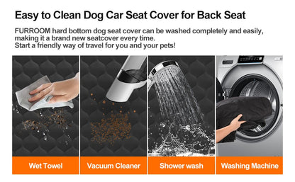 Acessórios de Viagem para Pets à Prova d'Água Assento Dobrável para Carro para Cachorros Cadeira de Carro para Pets Rede de Segurança Tapete de Porta-Malas Protetor de Banco Traseiro de Carro