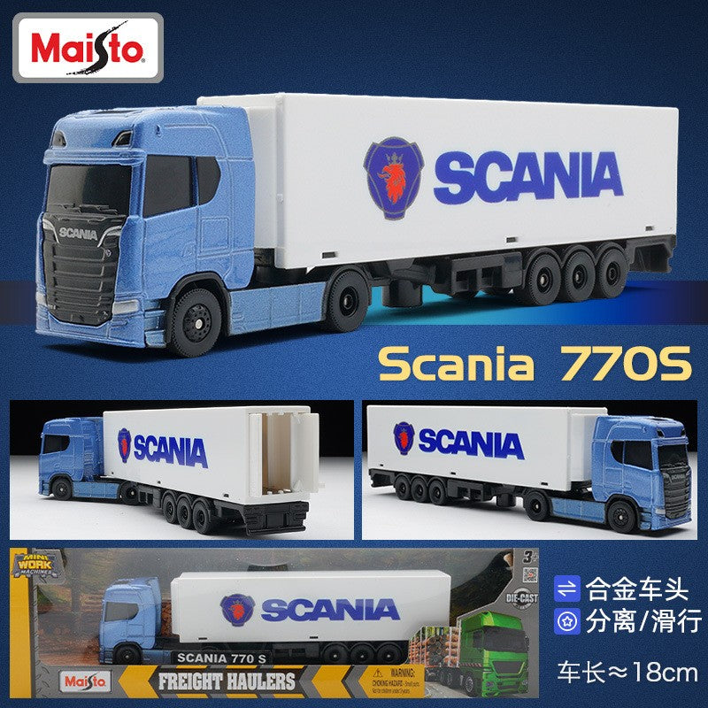 Maisto Volvo Fh16 Fh 16 Caminhão de Contêineres Estático Modelo de Carro de Liga de Simulação em Pequena Escala Coleção Peça de Exibição Presente