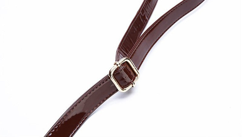 Luxury Handbags Alligator Designer PU Patent Leather Crossbody Bag For Women Tote Retro Ladies Messegner Shoulder Bag Bolsa