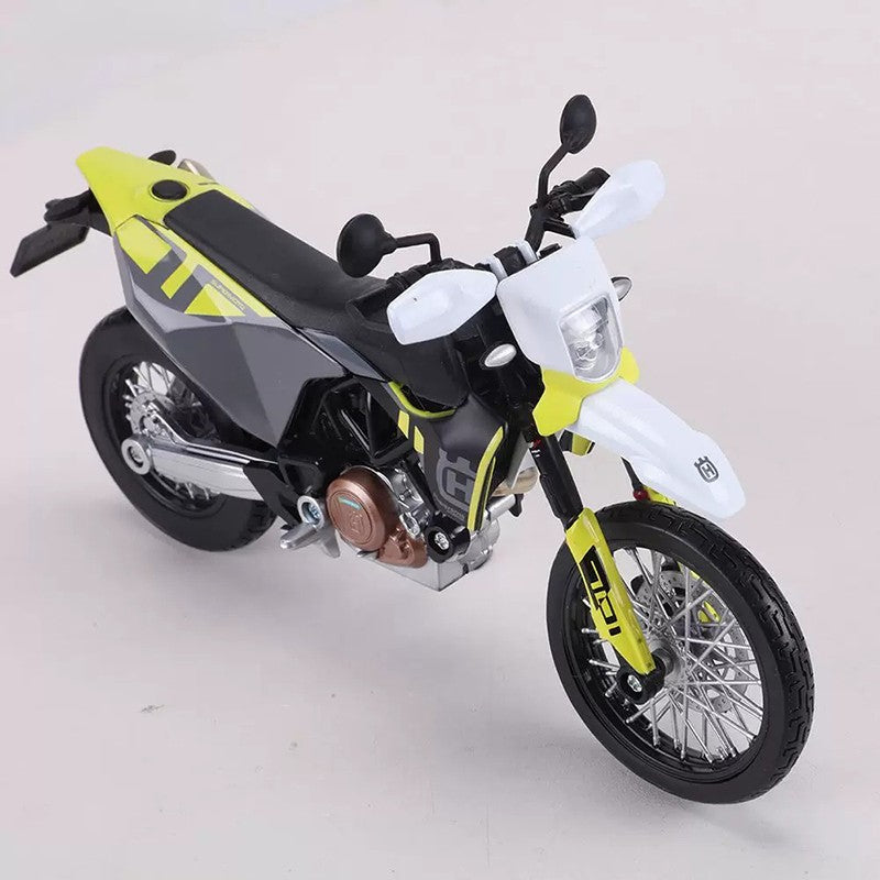 Maisto Escala 1/12 2023 Husqvarna 701 Moto Modelo de Carro de Simulação em Liga Clássicos Presente de Lembrança para Adultos Exposição Estática