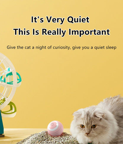 Bola Interativa Inteligente para Gatos, Brinquedo Automático para Gatos, Bola Mágica Rolante, Brinquedo Eletrônico Interativo para Gatos, Acessórios para Jogos de Gatos