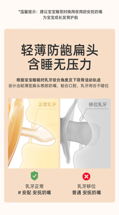 Baby pacifier/Sleep aid for babies over 3 months old/Anti bloating silicone