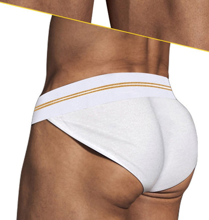 ORLVS Briefs Male Seamless Hip Design Mens Underwaer Super Large Wide 5cm Elastic Band Independent Codpiece Boy Short Pants