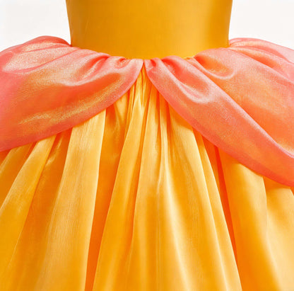 2026 New movie summer Cartoon Daisy Princess Peach Dress performance Cosplay Daisy Dressup Halloween Carnival Party Outfits