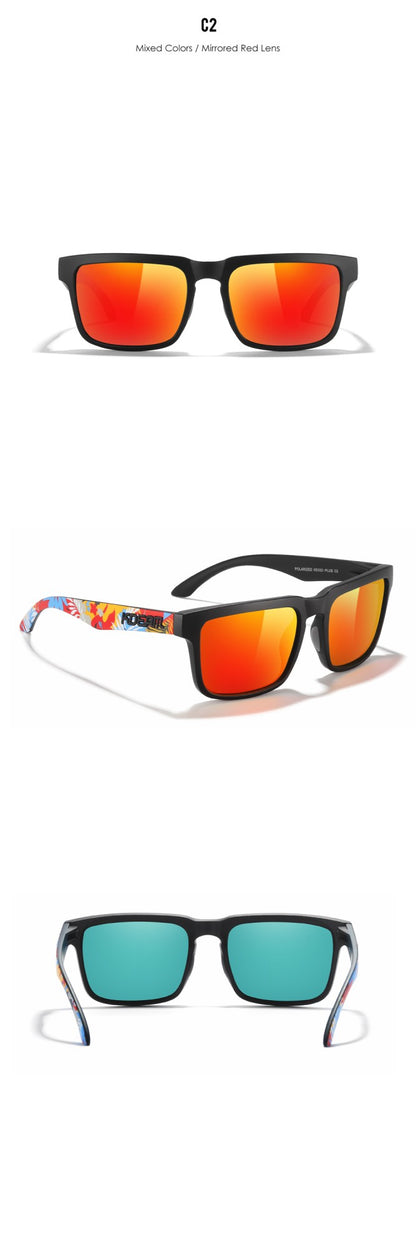 KDEAM PLUS Size Fishing Sunglasses Men 64mm Width Larger Size Polarized Sunglasses For Driving Night Vision Goggles