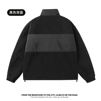 Maxbarley 2025 Winter Cotton Padded Jacket Men Brand Trendy Lambskin Cold-proof Windproof Jacket Casual Camping Ski Fleece Parka