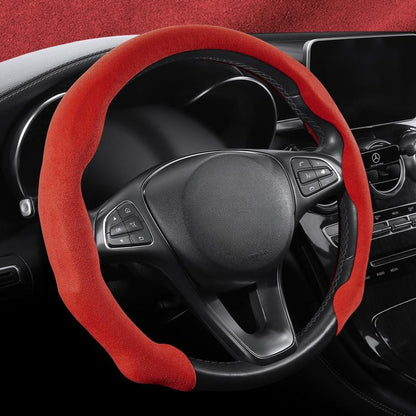 Capa de volante de camurça ultrafina estilo cartão, versão universal dinâmica e moderna