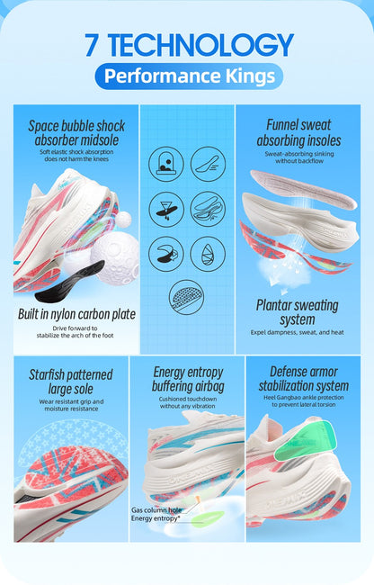 ONEMIX New Marathon Carbon Plate Running Racing Shoes Men Professional Stable Support Shock-relief Ultra-light Rebound Sneakers