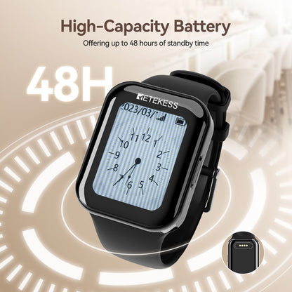 Retekess wireless calling system restaurant pagers TD113 waterproof touch watch TD033 waiter call buttons for cafe bar hookah