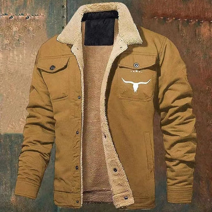 Autumn Winter Nw Men's Fleece Jacket Plush Thick Cotton Outerwear Letter Pattern Print Casual Clothing Men Windbreaker Coat