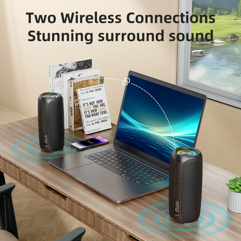 ZEALOT-MP2 Bluetooth Speaker,Ultra Portable, Up to 15H Playtime,IP65 Waterproof and Dustproof,Powerful Sound for outdoor