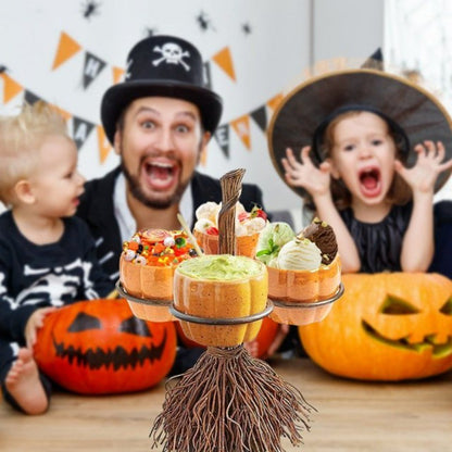 Spooky Halloween Pumpkin Snack Serving Bowl Rack for Candy Fruit and Desserts Ideal for Home Decor Gift Ideas Party Festivals