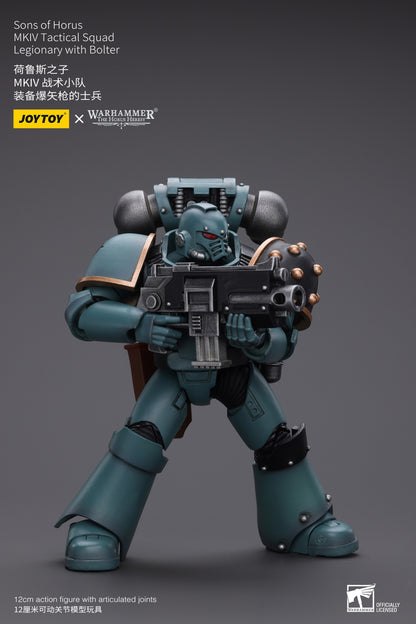 JOYTOY Warhammer 40k 1/18 Bonecos de Ação Anime 12cm Sons of Horus MKIV Esquadrão Tático Coleção Modelos Brinquedos