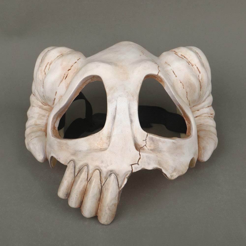 Anime Masks Thousand Year Blood War Neliel Helmet Goat Horn Skull Mask Halloween Prop Accessories