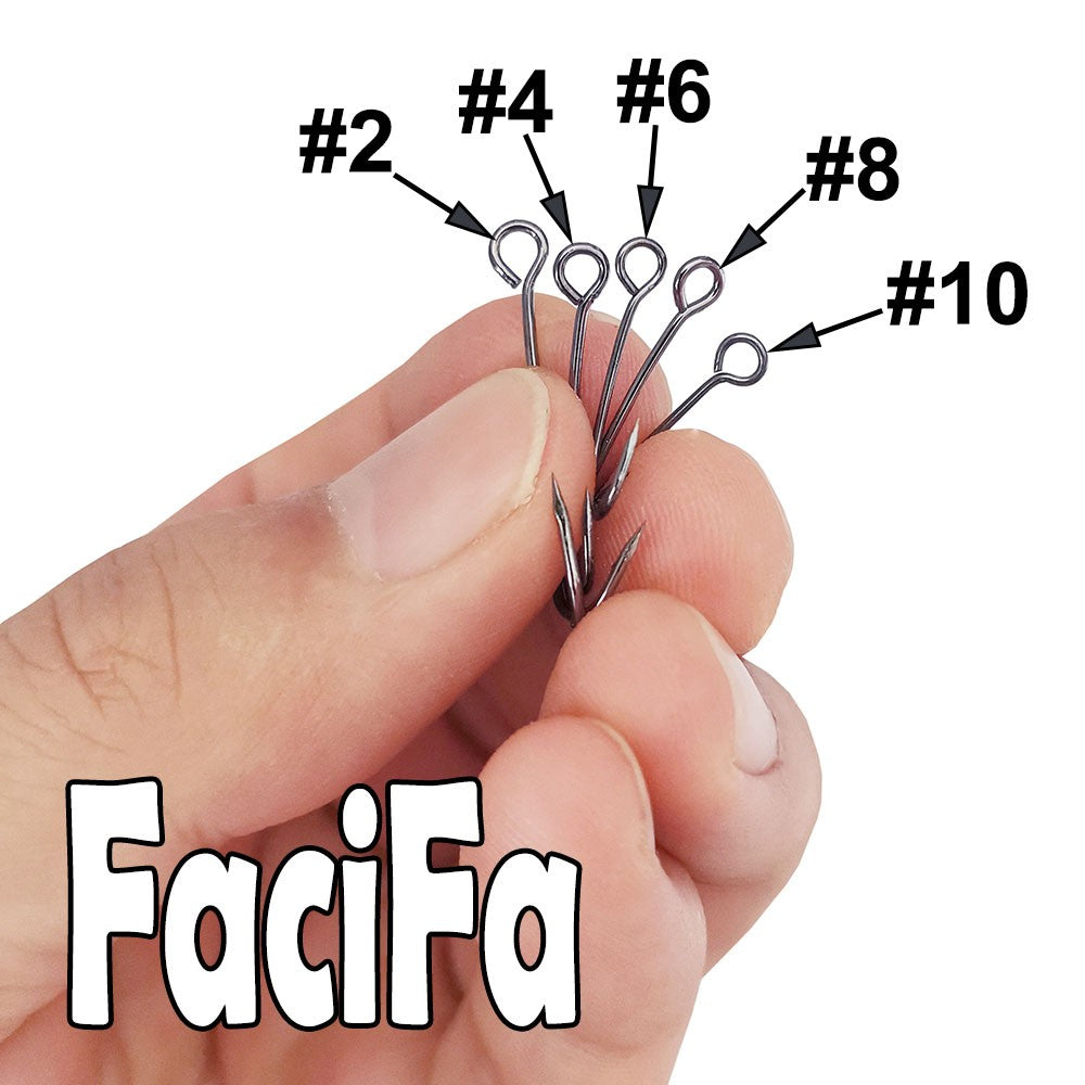 25 pçs Anzol Grande Olhal Haste Longa Barbela Curva Redonda Anel de Olho Grande Isca de Pesca Colher Spinner