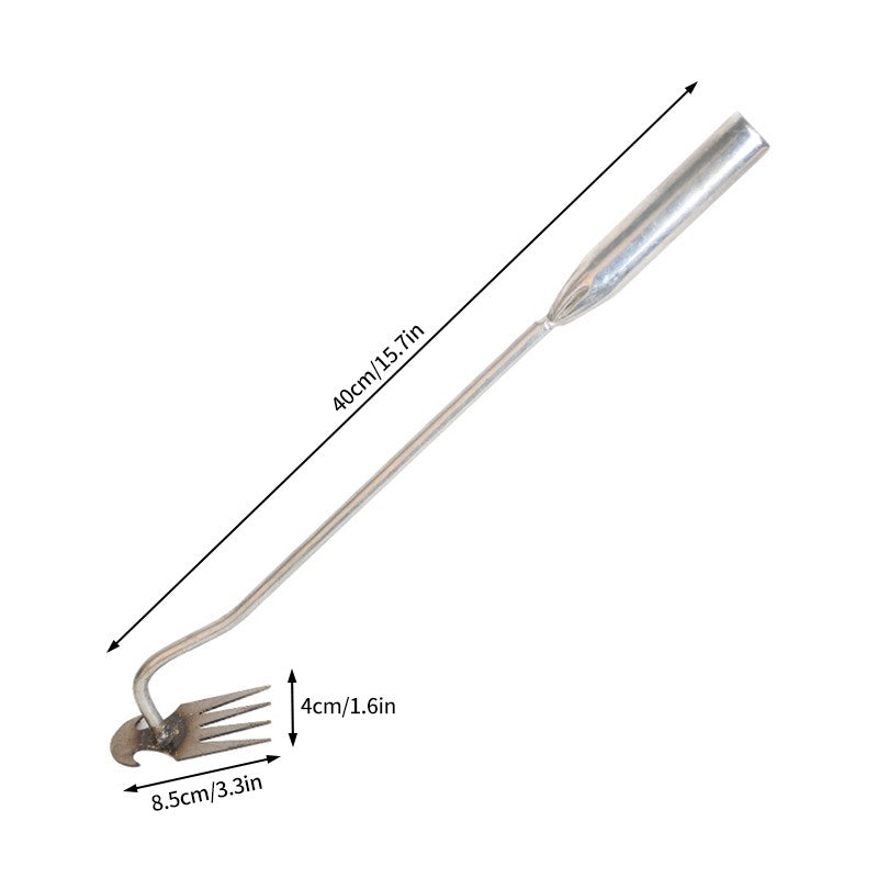Manganese Steel Weeding Rake Double-end Rake Shovel Multi-purpose Digging Vegetables Loosen Soil Gardening Planting Hand Tools