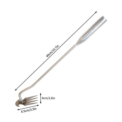 Manganese Steel Weeding Rake Double-end Rake Shovel Multi-purpose Digging Vegetables Loosen Soil Gardening Planting Hand Tools