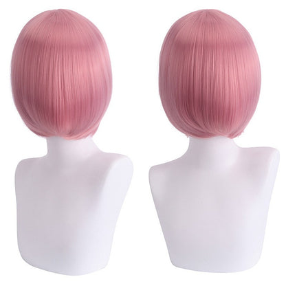 cosplay wig, face-controlling, short hair, thickened version, face-controlling style, colorful Synthetic fiber wig