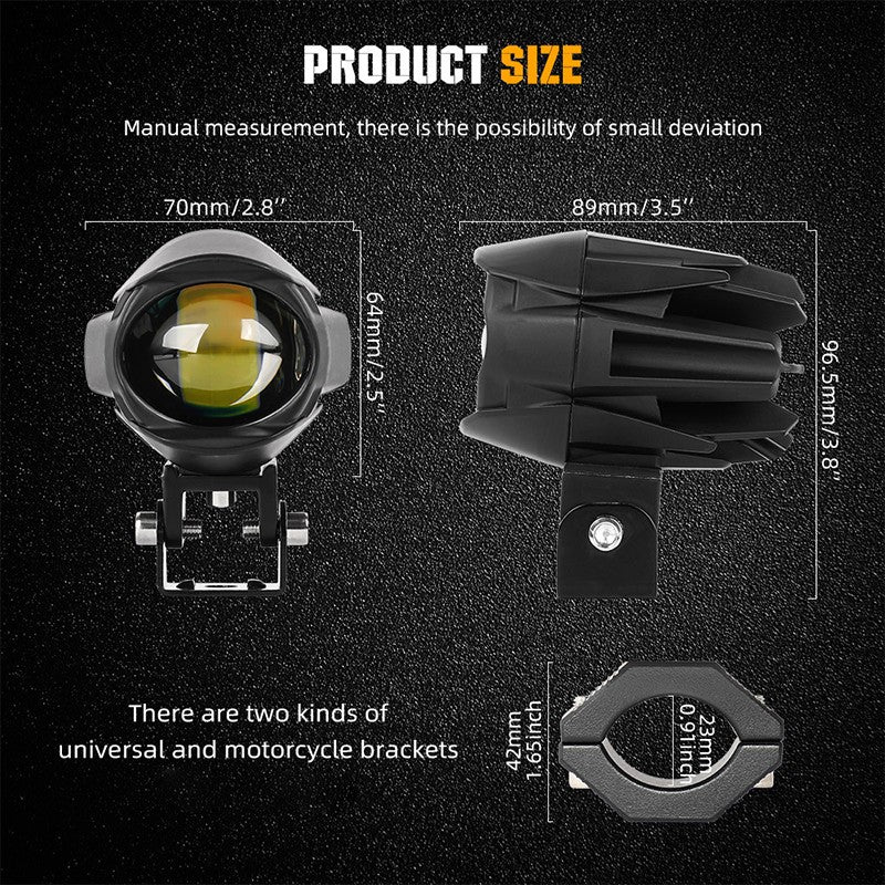 LED Motorcycle Spotlight Headlight Fog Lights Turn Signal DRL Off Road Driving Light Off Road For Truck 12V 24V Auxiliary Light