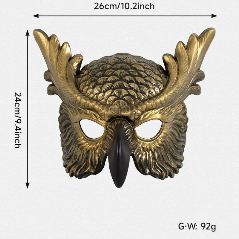 Halloween Owl Mask Carnival Props Owl Mask Festival Cosplay Photo Props Atmosphere Dance Party Dress Up