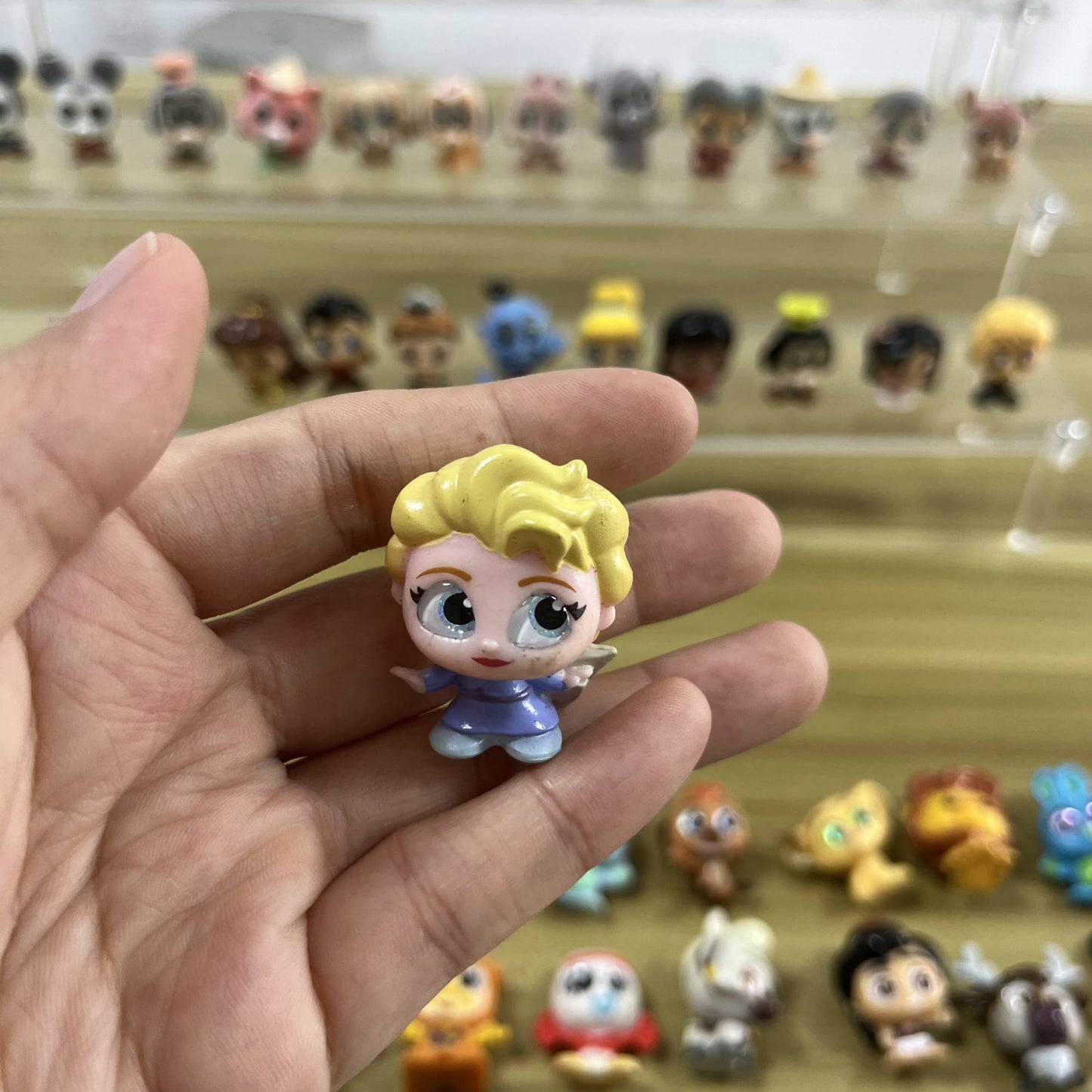 Anime Disney Doorables Kawaii Boneca Olhos Grandes Mickey Buzz Lightyear Bonecos de Ação Modelo Brinquedo Colecionável Desenho Animado Presentes Infantis