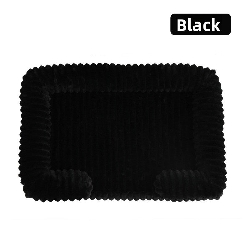 Cama Calmante para Cães Ortopédica em Espuma Viscoelástica Tamanhos P M G GG GGG Sofá com Capa Removível e Impermeável e Tapete de Pelúcia para Cães de Pequeno, Médio e Grande Porte