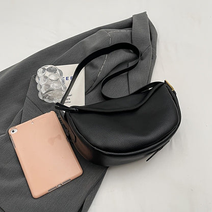 Fashionable retro new leather bag, women's dumpling bag, shoulder bag, crossbody bag, trendy and versatile soft leather bag