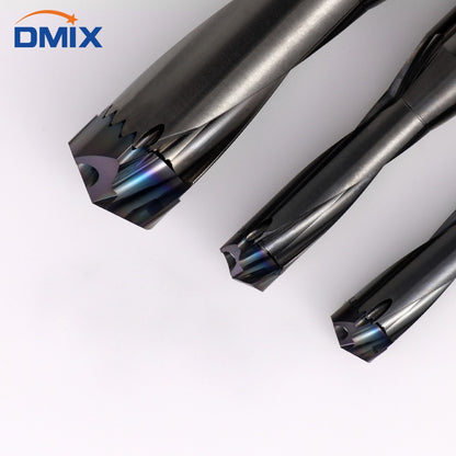 Broca de coroa DMIX de alta velocidade 10-25.8mm 1.5-5D Furação interna de furos indexáveis perfuração interna resfriada Broca dente-de-sabre Substitui broca tipo U