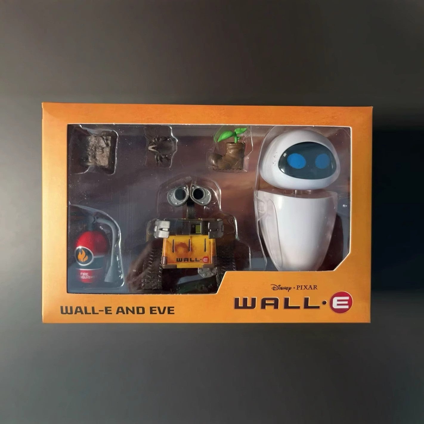 Conjunto de bonecos WALL E e EVE em PVC, brinquedos colecionáveis, 9 cm
